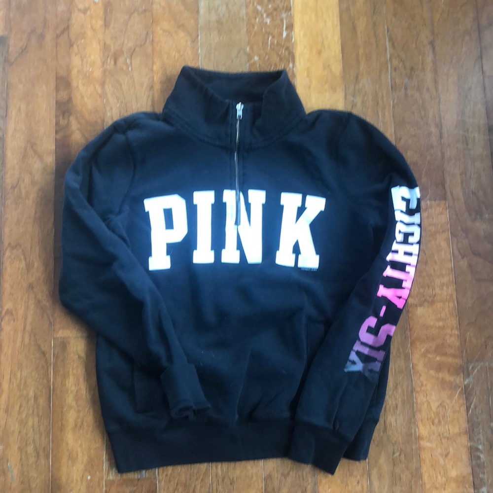 PINK quarter zip sweatshirt